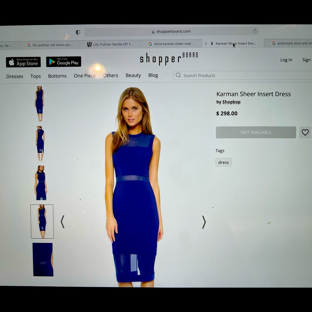 Alice And Olivia Karman Sheer Insert Dress Size 6 - image 1